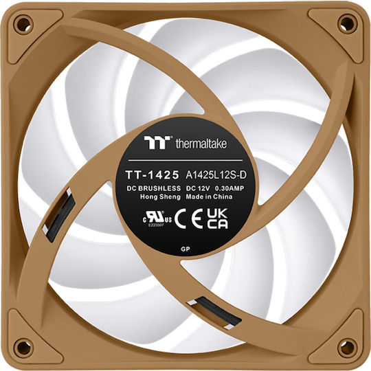 Thermaltake CT140 EX Ventilator Pentru Carcasă Cu Lamă Inversată Cu Iluminare ARGB Și Conexiune 3-Pin / 4-Pin PWM Set 3 Bucăți Gravel Sand