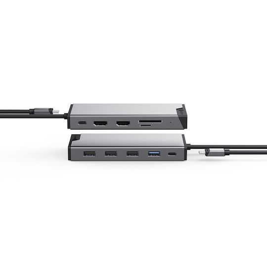 Alogic USB-C Docking Station με HDMI Ethernet και σύνδεση 3 Οθονών Ασημί (DUCDDV3)