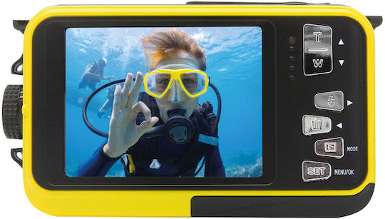 EasyPix W3027 Kompaktkamera 5MP Optischer Zoom 4x Gelb