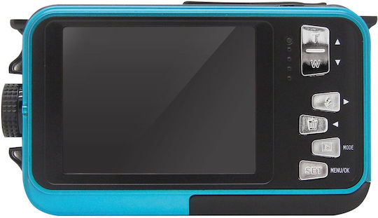 EasyPix W3027 Compact Φωτογραφική Μηχανή 5MP Full HD (1080p) Οπτικού Ζουμ 4x Τιρκουάζ