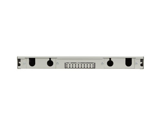 Lanberg Οπτικό Patch Panel για Rack 1U 19" 12 Θυρών Γκρι