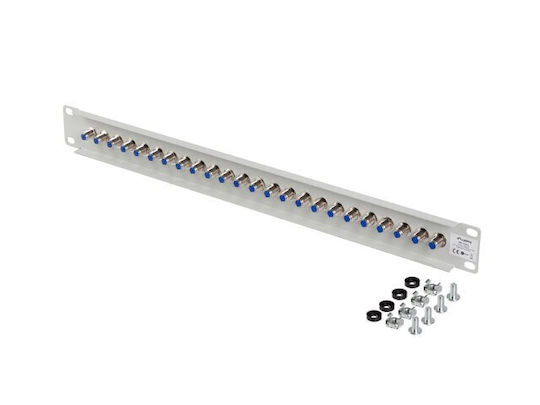 Lanberg Patch Panel für Rack 1U 19" 24 Ports Gray
