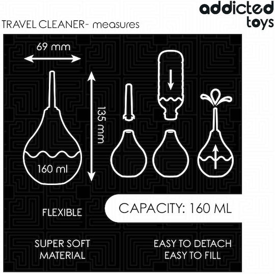 Addicted Toys Anal Shower Medium Black