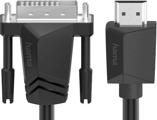 HAMA Cablu DVI-D - HDMI de sex masculin 3m Negru (00200716)