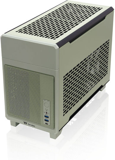 Thermaltake TR100 Mini Tower Κουτί Υπολογιστή Verde Green