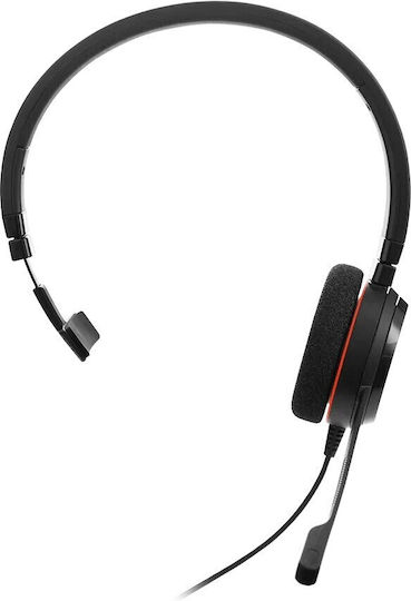 Jabra Evolve 20 На ушите Мултимедийни слушалки с микрофон и връзка USB-A / USB-C в Черен цвят