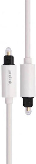 Prolink MP111 Оптичен аудио кабел TOS мъж - TOS мъж Бял 2м