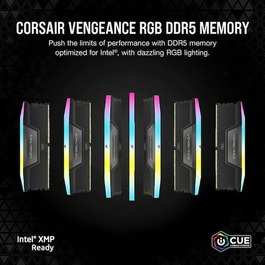 Corsair Vengeance DDR5 32GB RAM με 2x16GB Modules και Ταχύτητα 6400 για Desktop