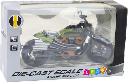 Lean Toys Ferngesteuertes Motorrad Schwarz