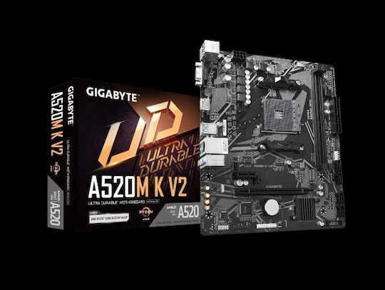 Gigabyte A520M K V2 rev. 1.0 Placă de bază Micro ATX cu AMD AM4 Socket