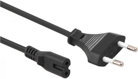 Goobay Евро - IEC C7 / Евро Кабел 2м Бял (97351)