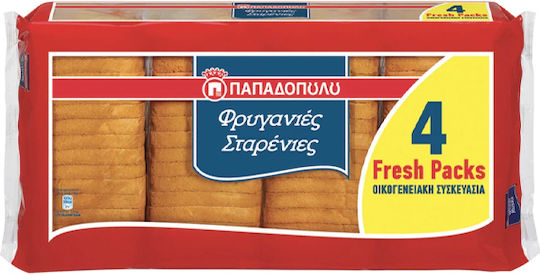Papadopoulou Wheat Rusks 4x127g 1-53030
