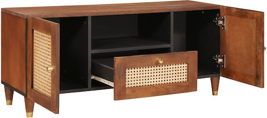Bufet din Lemn Masiv cu Sertare Maro 105x33.5x46cm
