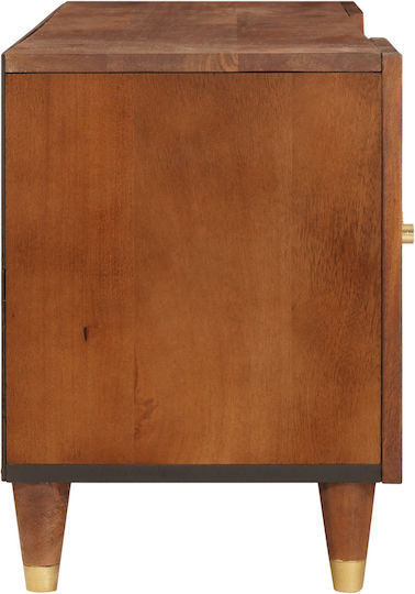 Bufet din Lemn Masiv cu Sertare Maro 105x33.5x46cm