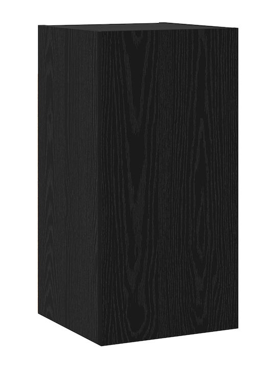 Living Room TV Unit Black Oak L30.5xW30xH60cm