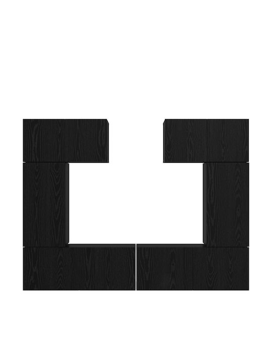 Животно помещение ТВ единица Black Oak Д80xШ30xВ30бр