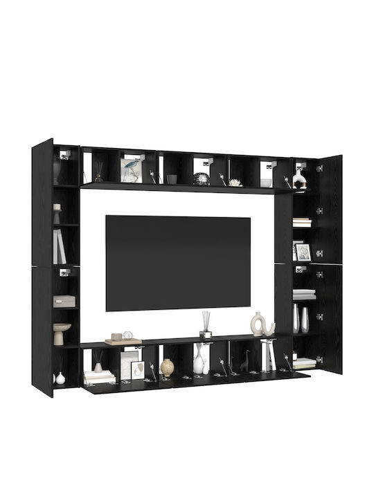 Wohnzimmer TV-Einheit Black Oak L30.5xB30xH90cm