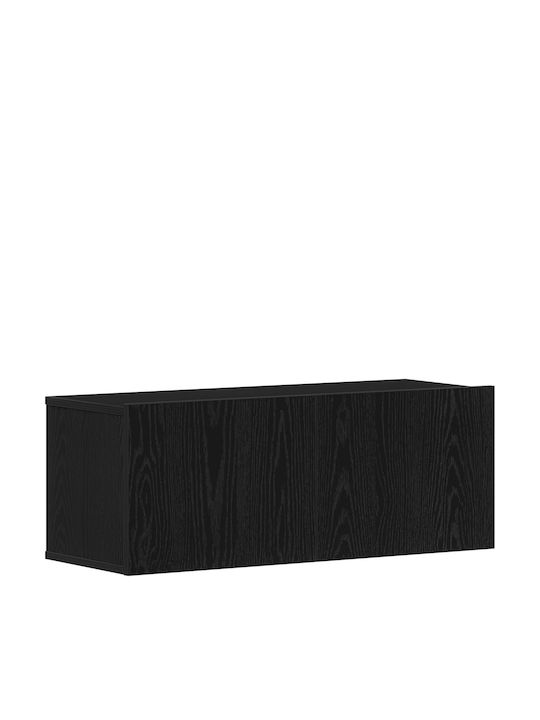 Wohnzimmer TV-Einheit Black Oak L80xB30xH30.5cm