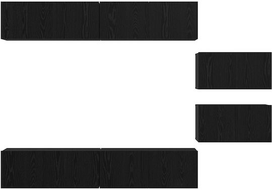 Животно помещение ТВ единица Black Beech Д80xШ30xВ30.5бр