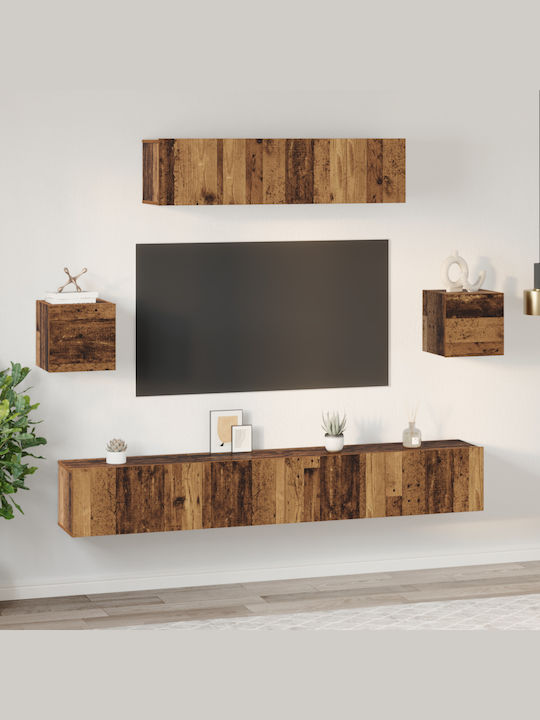 Living Room TV Unit Old Wood L80xW30xH30cm