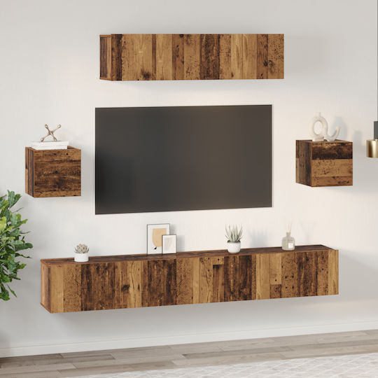 Living Room TV Unit Old Wood L80xW30xH30cm