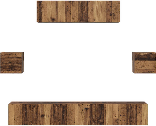 Living Room TV Unit Old Wood L80xW30xH30cm