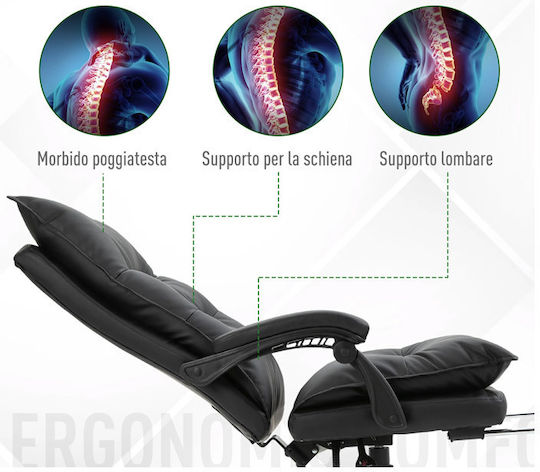 Vinsetto Executive Office Chair with Recline Black