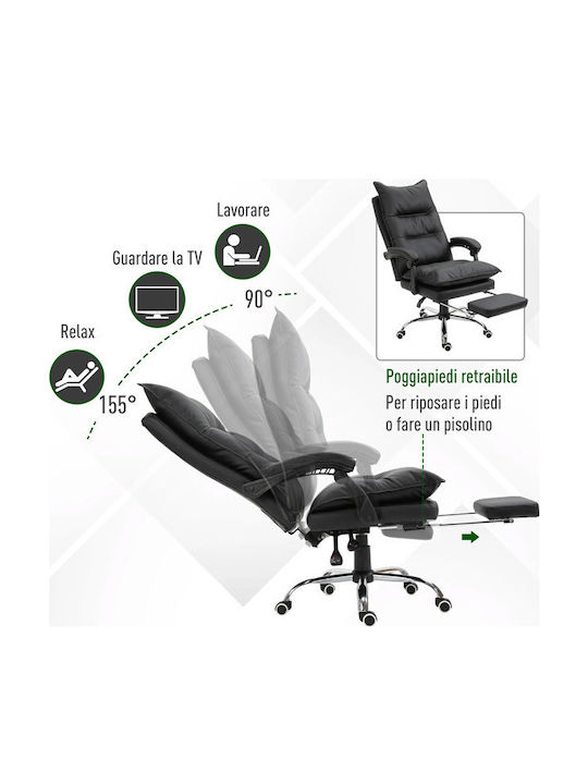 Vinsetto Executive Office Chair with Recline Black