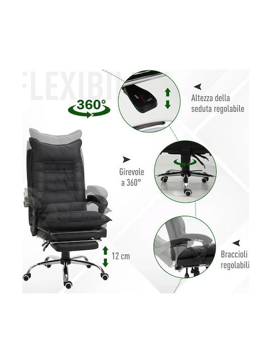 Vinsetto Executive Office Chair with Recline Black