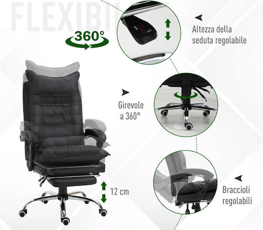 Vinsetto Executive Office Chair with Recline Black