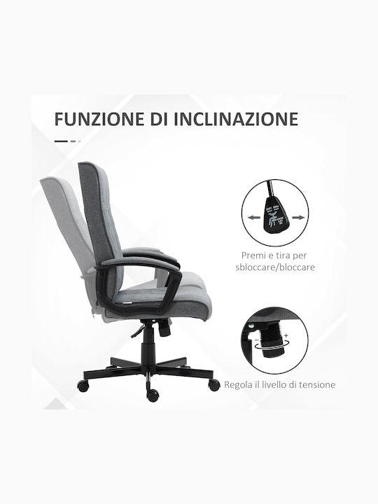 Vinsetto Office Chair with Grey Recline