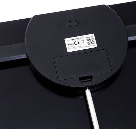 Esperanza Smart Bathroom Scale with Body Fat Counter & Bluetooth Black EBS016K
