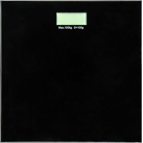 Homely Estia Bathroom Scale Black Digital Maximum Weight 150kg