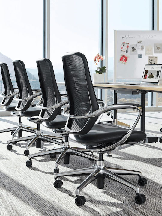 ErgoAction Princess Glossy Bürostuhl mit Neigen Schwarz