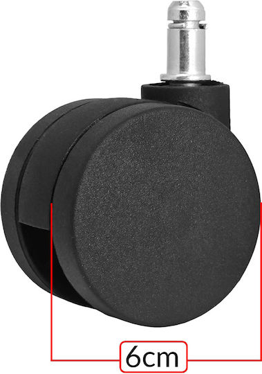Powertech Pt1390 Καρέκλα Γραφείου Μαύρη