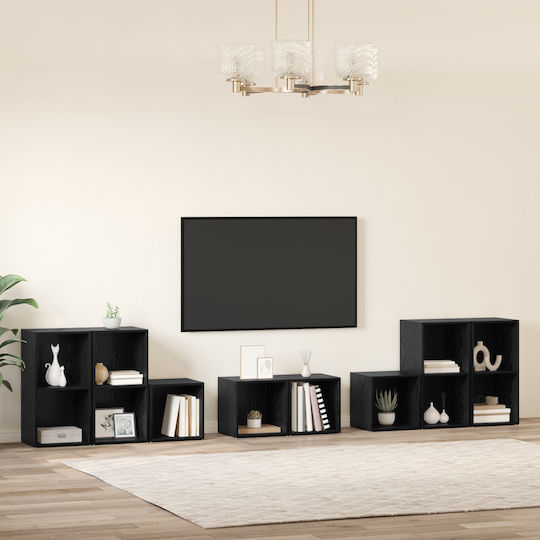 Wohnzimmer TV-Einheit Schwarz