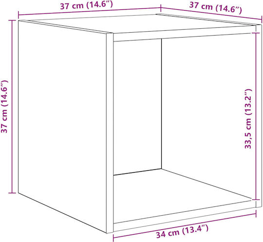 Vidaxl 4 Τεμάχια Βάσεις Τηλεοράσεων Παλιό Ξύλο 37 X 37 X 72 Εκ Επεξεργασμένο Ξύλο