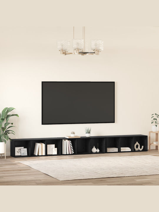 Wohnzimmer TV-Einheit Schrank Schwarz