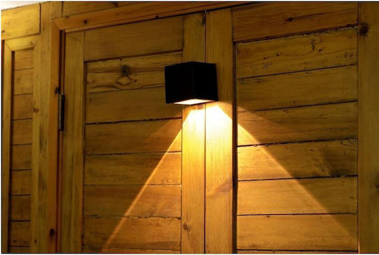 Strend Pro Garten Solar Wandleuchte Größe 10x10x10 cm Schwarz