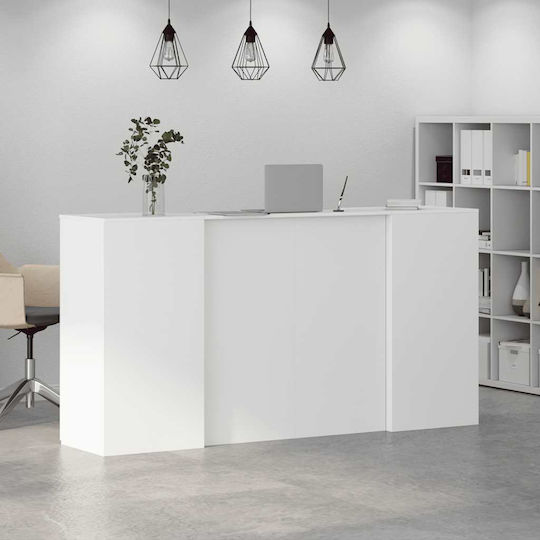 vidaXL Birou Receptie Profesional 200x50x103.5cm Cu Dulap