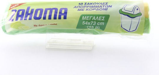Zakoma Aromatizate Săculeți de Gunoi cu Șnur 73x54cm 10buc Galbene