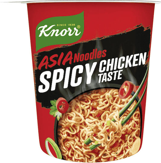 Knorr Snack Pot Noodles 64gr Πικαντικο Κοτοπουλο 1-50109