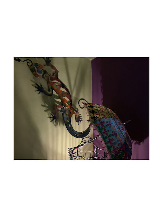 Decorațiune de Perete Krodesign Șopârlă Lungime 106 Cm Multicolor