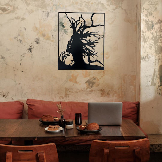 Decorațiune de Perete din Metal Krodesign Arbore Femeie Înălțime 49 Cm Lățime 40 Cm Grosime 2 Mm