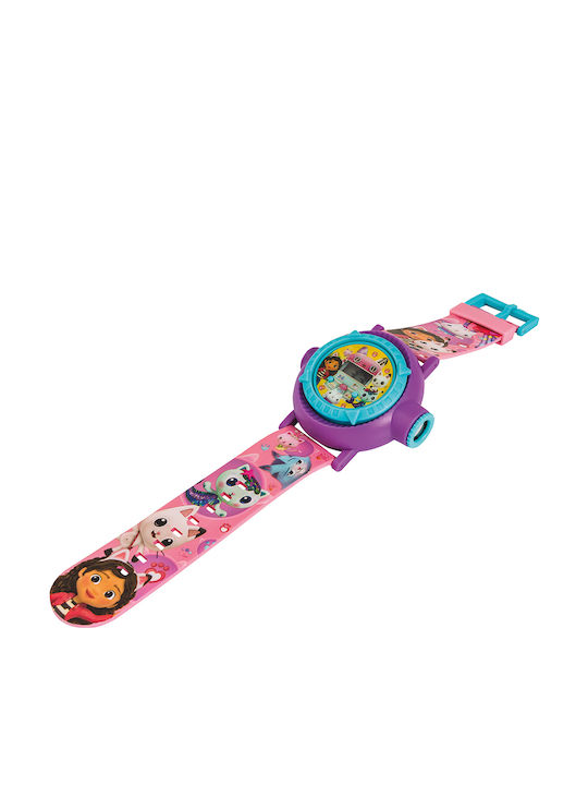 AS Kids Digital Watch with Rubber/Plastic Strap Pink