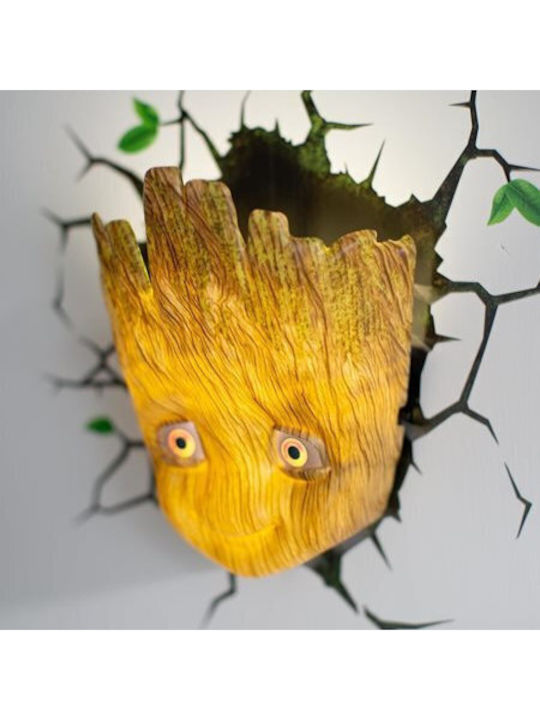 3DLightFX Led Kids Wall Light Baby Groot