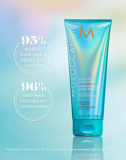 Moroccanoil High Shine Gloss Hair Mask for Shine with Argan Oil 200ml