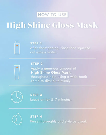 Moroccanoil High Shine Gloss Hair Mask for Shine with Argan Oil 75ml