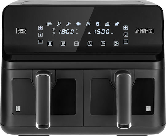 Teesa Air Fryer with Double Detachable Bucket 8lt Black TSA8089
