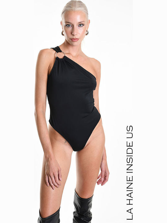 Body Slim Fit Ein-Schulter La Haine Inside Us Damen-Bodysuit